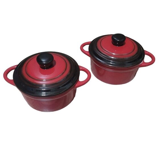 2 individual oven safe pots - Picture 1 of 3